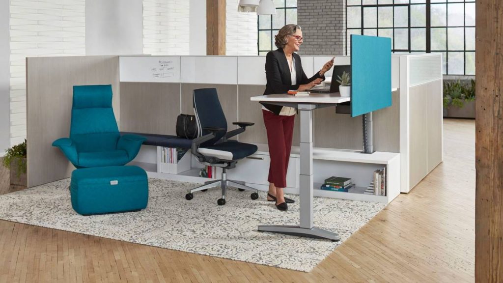 ology adjustable computer desk with active touch
