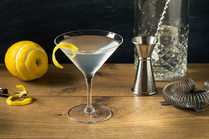 martini gin glass