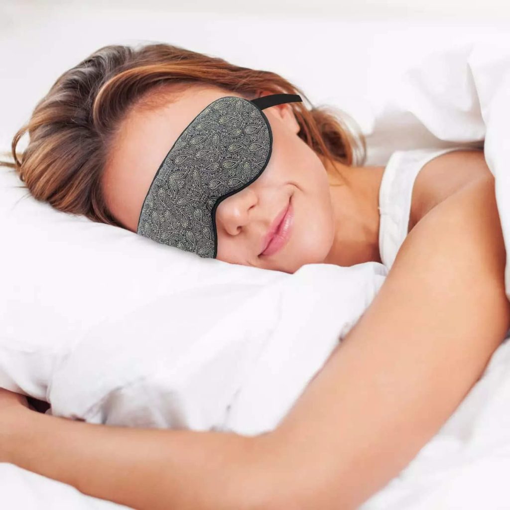 Sleep eye masks work by blocking out light, which can disrupt your natural slumber cycle. Exposure to light during our snooze time can interfere with the production of melatonin, a hormone that regulates sleep and wakefulness. That makes your brain assumes it's time to wake up, making it harder to fall or stay asleep.