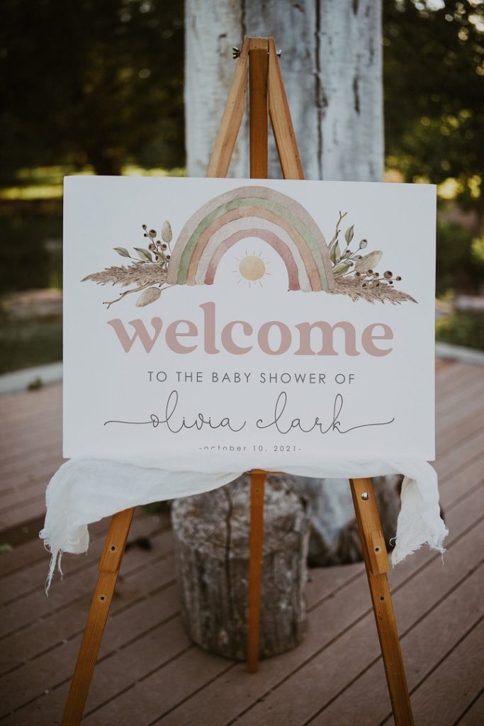 Baby Shower Welcome Board