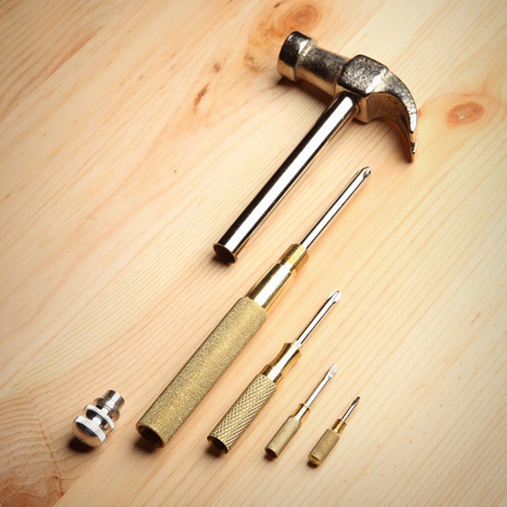 hammer and screwdrivers 